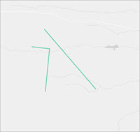 The result of clipping polylines with polygons