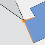 Feature-to-feature snapping Feature-to-feature snapping